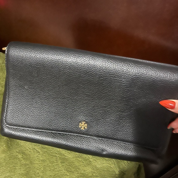 Tory Burch Black Leather Handbag $280